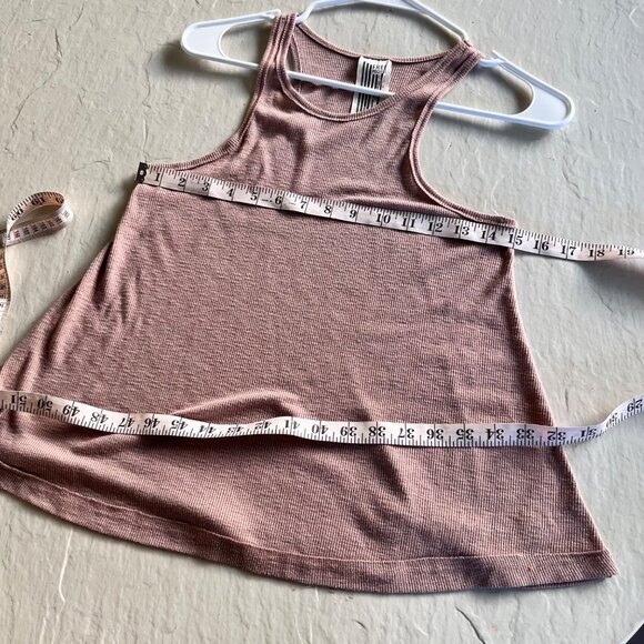Free People Light Brown Ribbed Tank Top Size XS - Picture 4 of 7